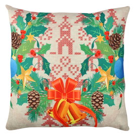 Aberto Design Cojín Multicolor 43 x 43 cm
